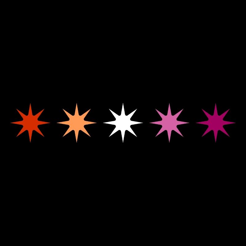 Subtle Lesbian Pride stars