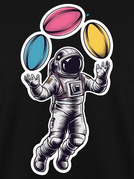 Astronaut Rugby Weltraum Schwerelos