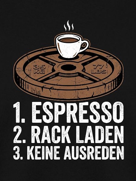 Kaffee vor Kniebeugen