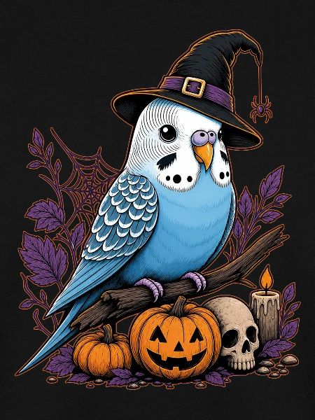 Wellensittich Halloween