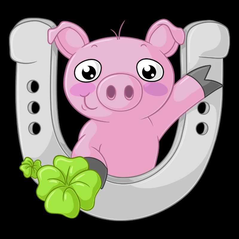 cochon comique du bonheur
