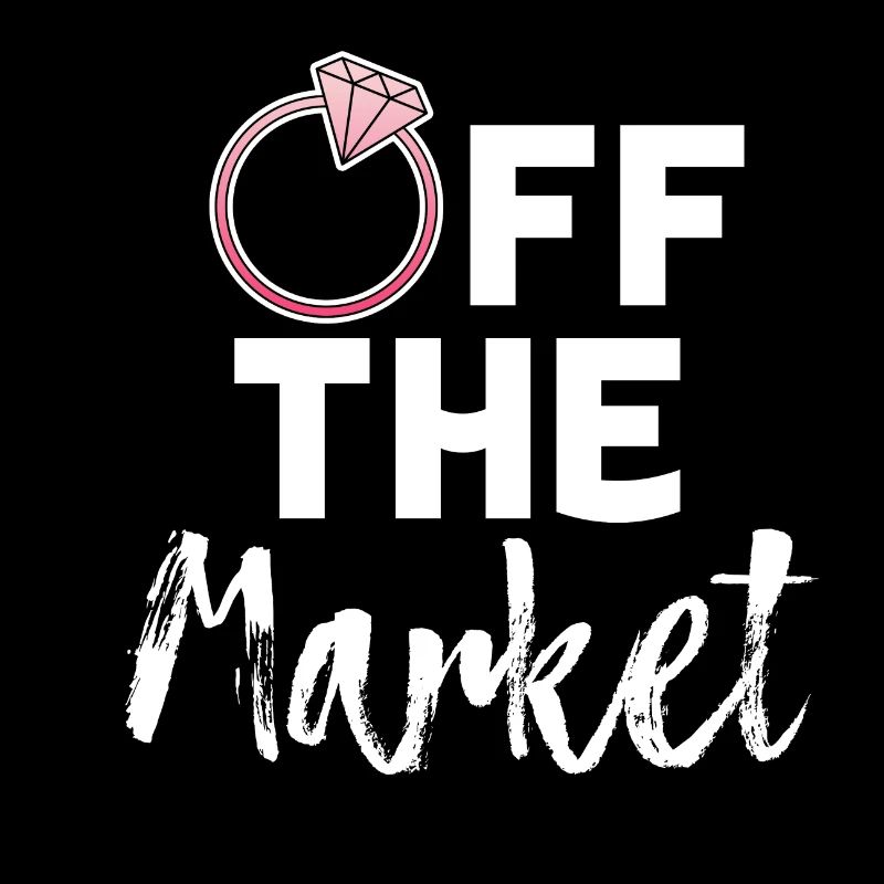 Off the Market Hochzeit Braut Spruch Geschenk Idee