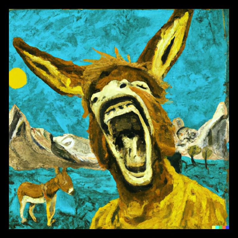 donkey scream