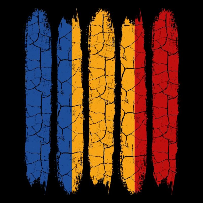 Trendy Tschad Modern Nationalfarben Geschenkidee