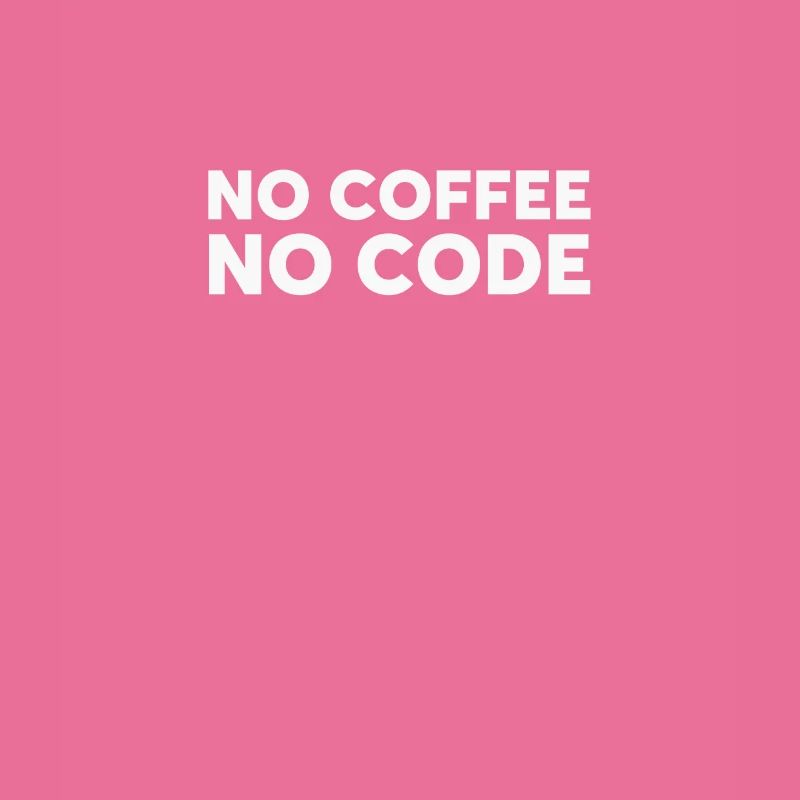 No Code No Coffee Developer Programmer T-Shirt