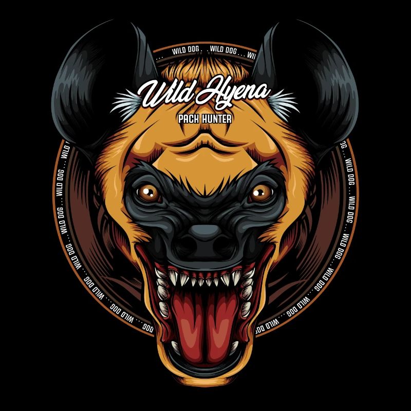 Cool Hyänenkopf Tüpfelhyäne Tierwelt Geschenkidee