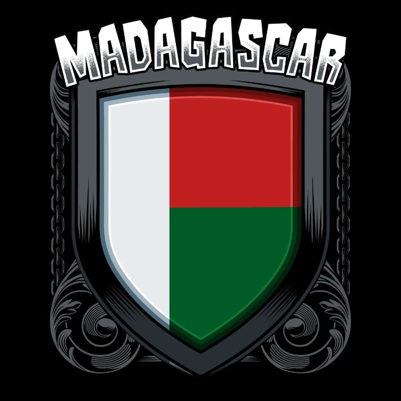 Madagassisch Wappen Cool Madagaskar Geschenkidee