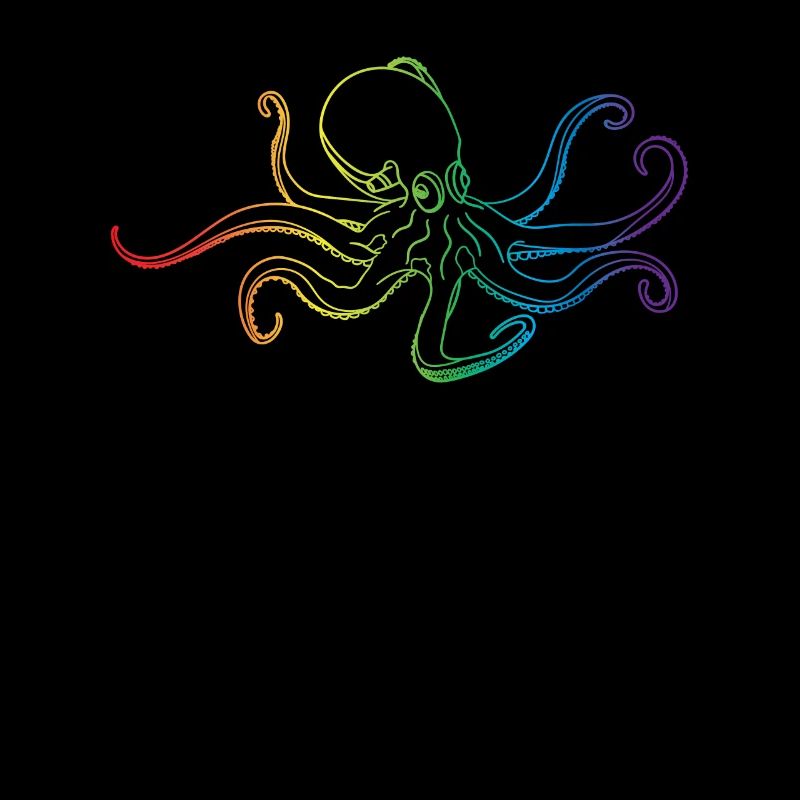 LGBT Rainbow Octopus Kraken Squid Ward Kalmar