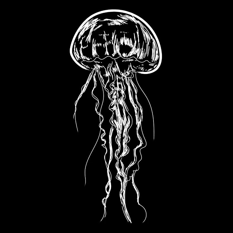 Quallen-Kunst-Illustrations-Medusen-Geschenk
