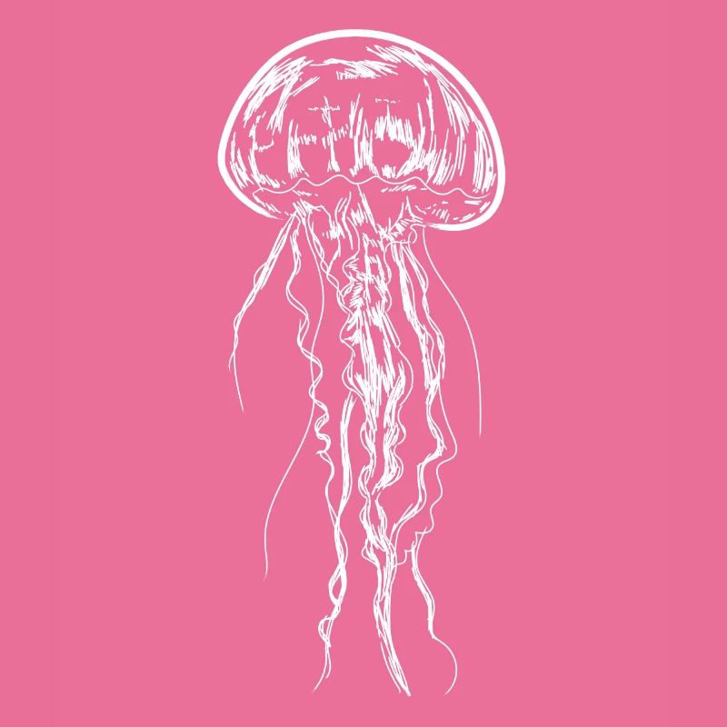 Quallen-Kunst-Illustrations-Medusen-Geschenk