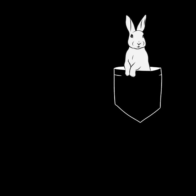 Rabbit in Breast Pocket Rabbit Gift
