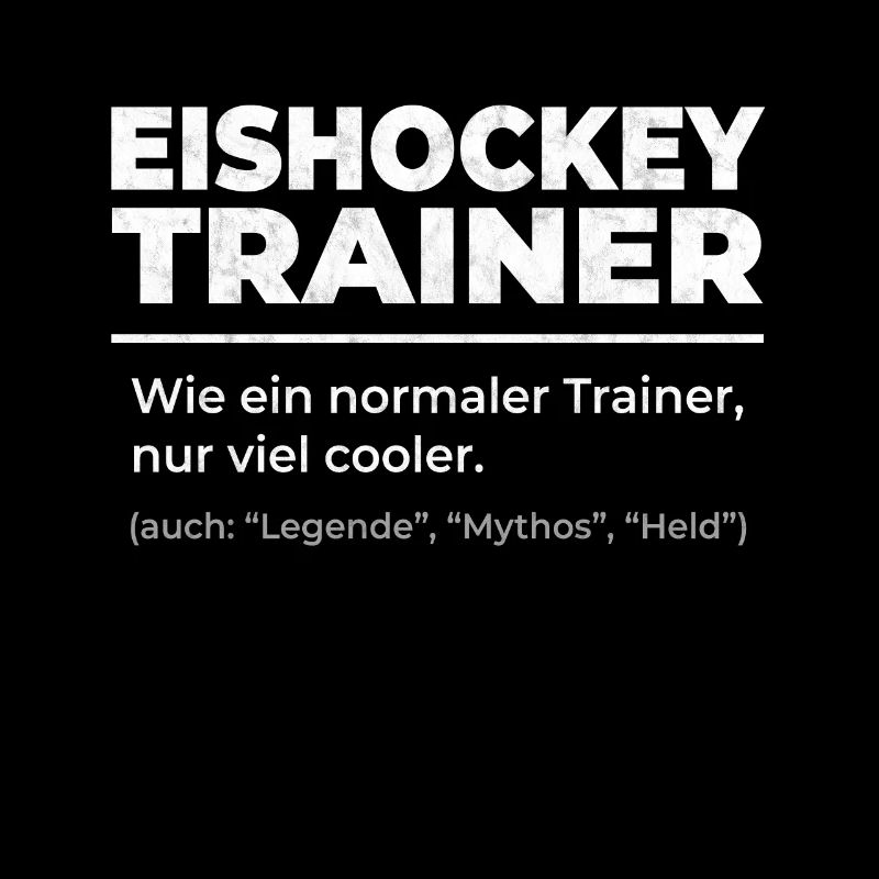 Eishockey Trainer Coach Eishockeyspieler Geschenk