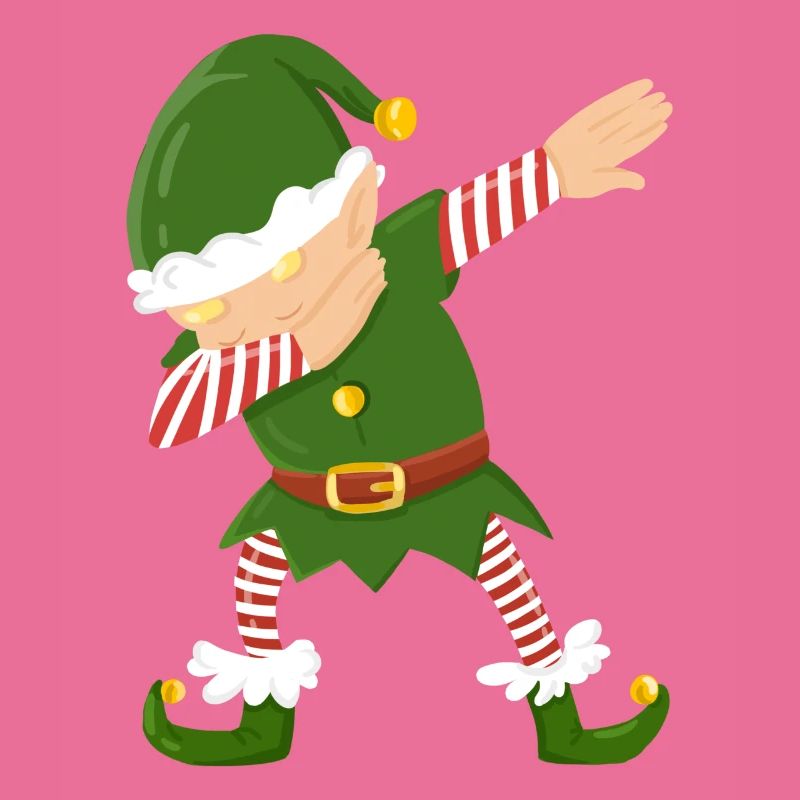 Elf dab dabbing Weihnachten funny Trend Geschenk