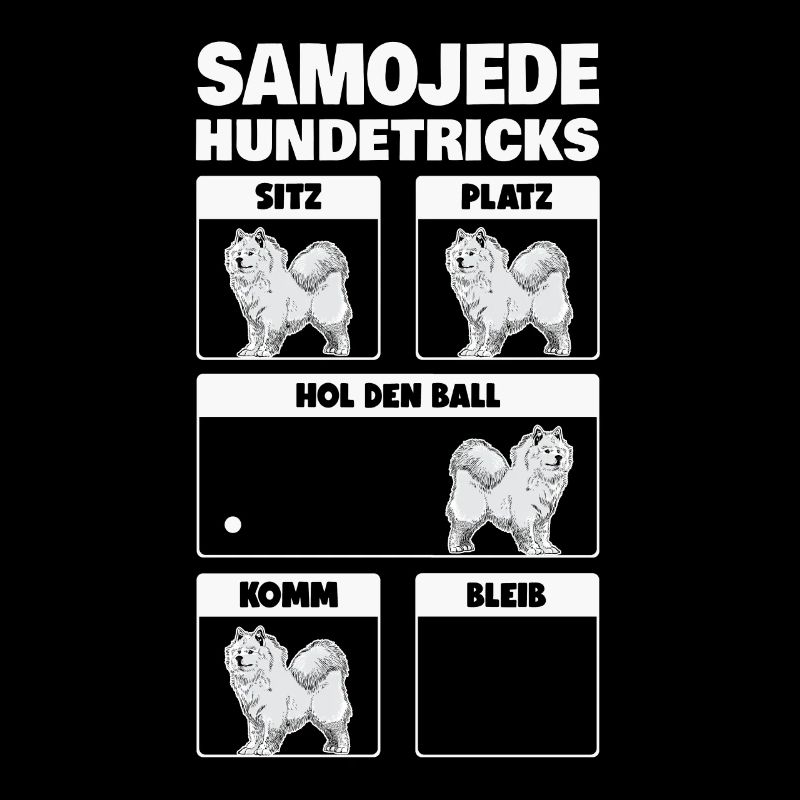 Samojede Hundetricks Schlittenhund Samojeden