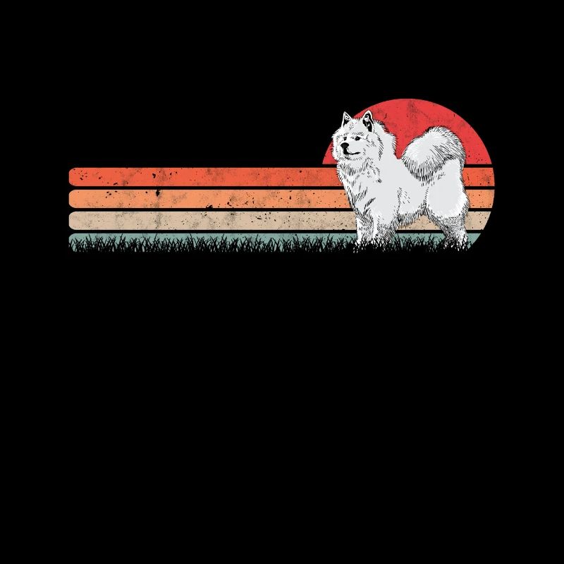 Samoyed vintage sled dog Samoyed