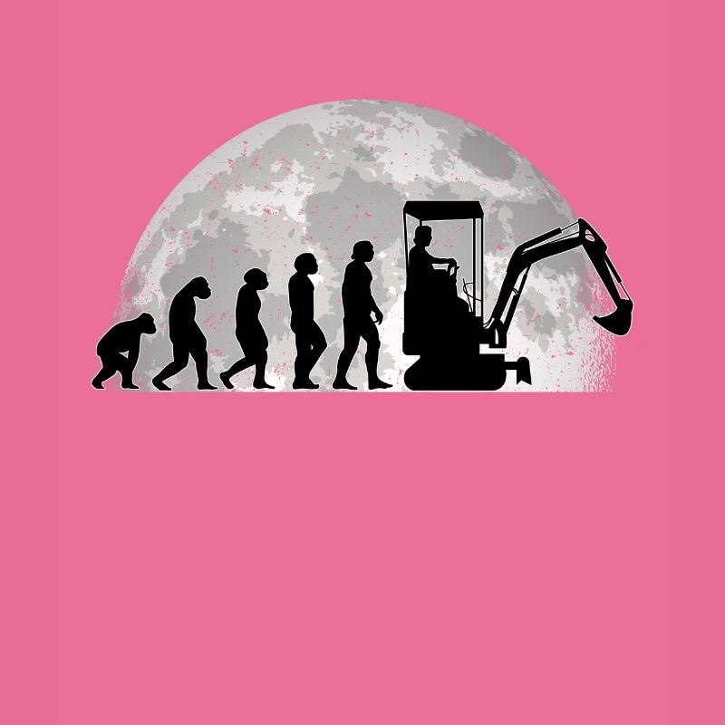 Baggerführer Bagger Evolution Mond Baggerfahrer