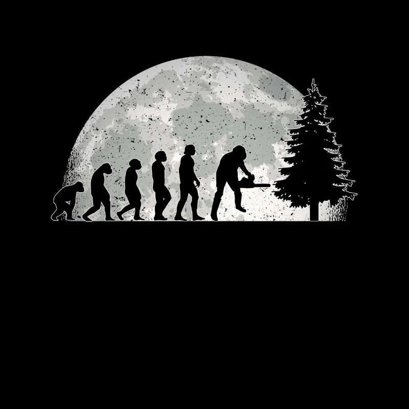 Bûcheron Evolution Lune Bûcheron forestier