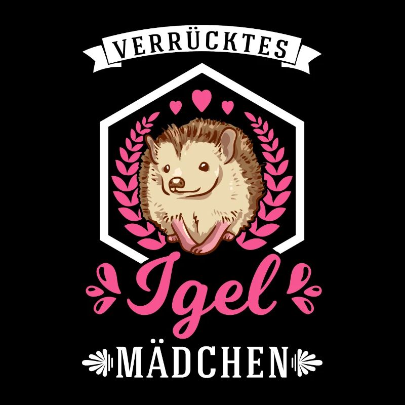 Verrücktes Igel Mädchen Stacheligel