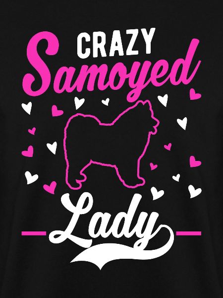 Crazy Samoyed lady Samojede