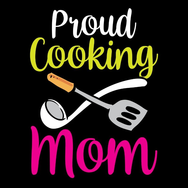 Stolze Kochende Mutter Mama Köchin Kochen Koch