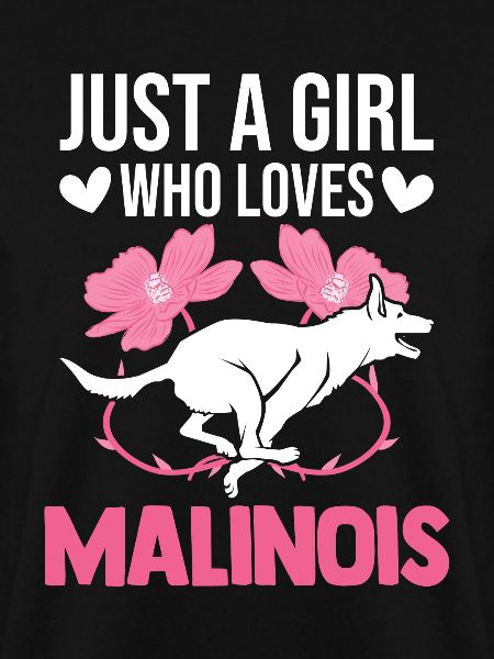 Malinois-tyttö belgianpaimenkoira