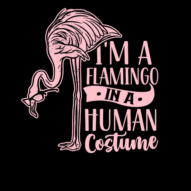 Ich Bin Ein Flamingo In Einem Menschlichen Kostüm