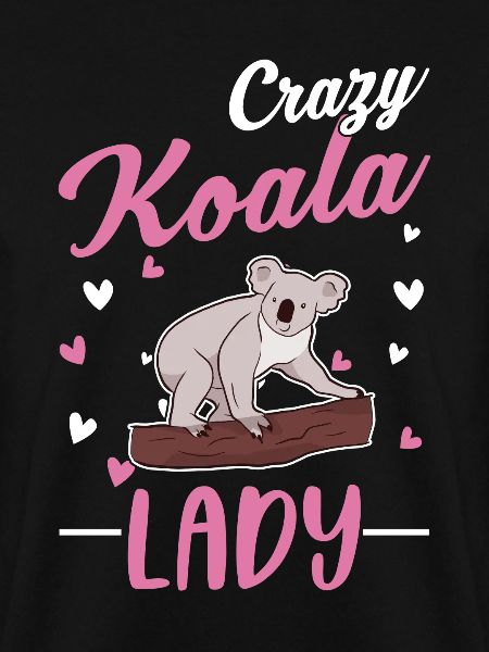 Verrückte Koala Frau