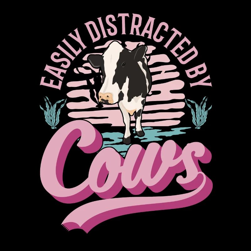 Facilement distrait par les vaches Vache Bovins Éleveur Vache
