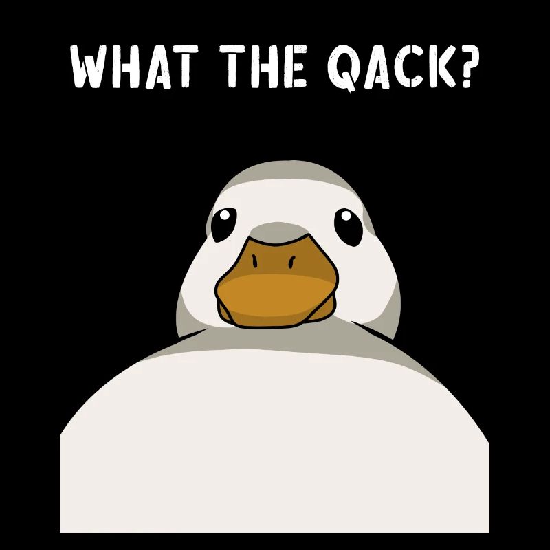 Funny Duck Saying Ducks Humor What the qack