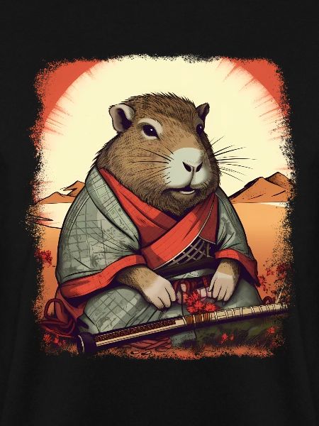 Capybara Samurai Wasserschwein