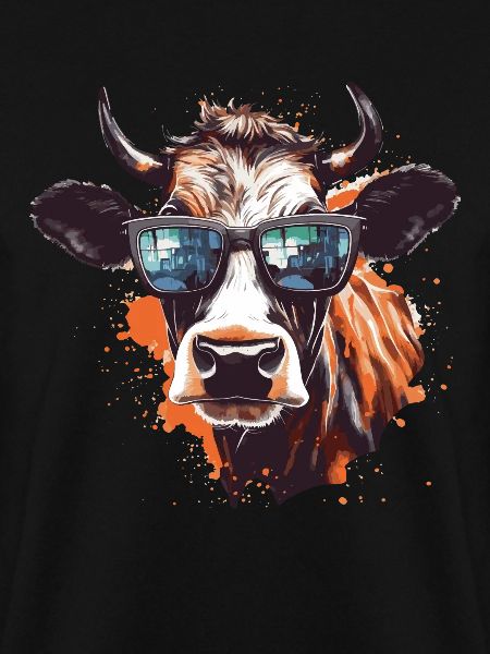 Kuh mit Sonnenbrille