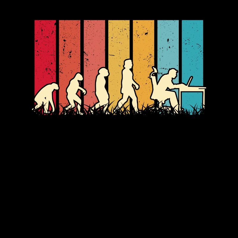 Informatiker Evolution Programmierer Nerd