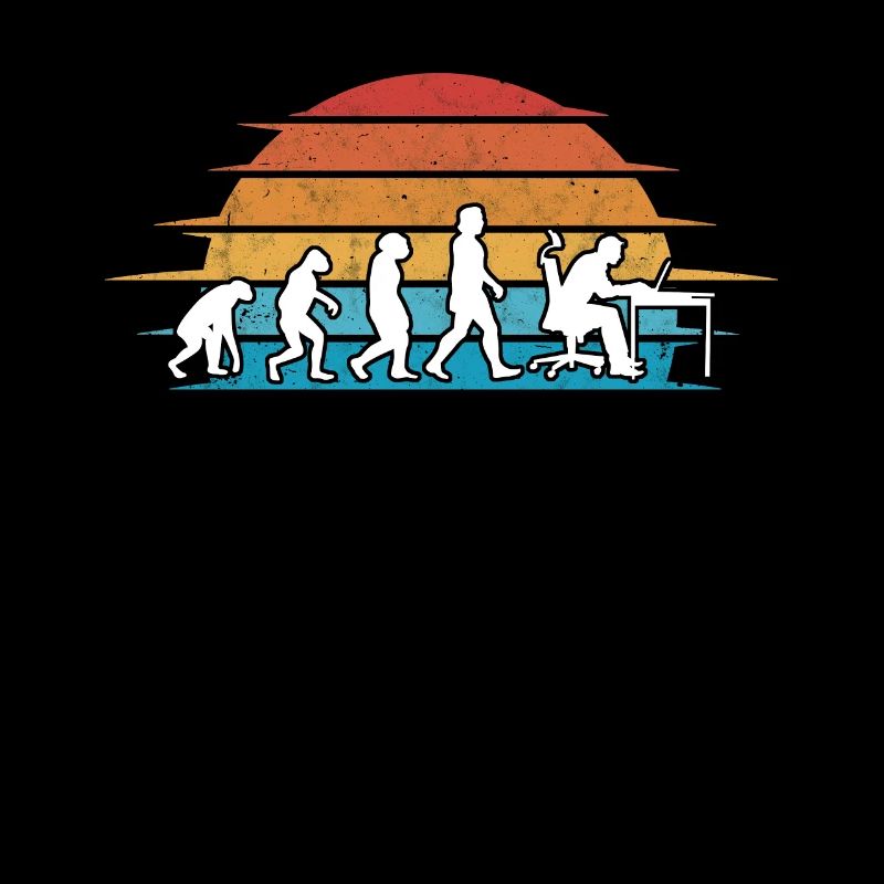 Informatiker Evolution Programmierer Nerd