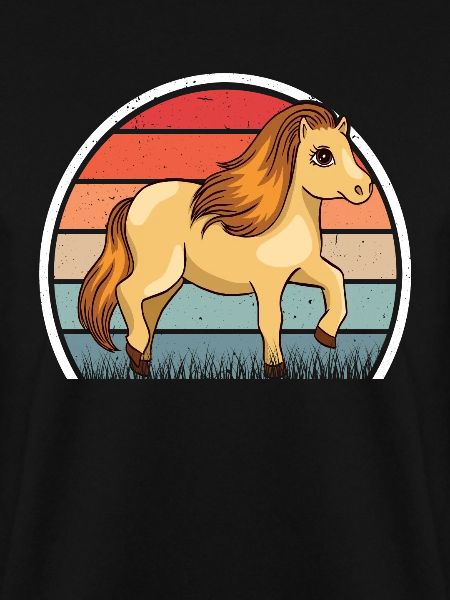 Shetland Pony Retro