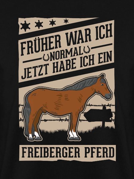 Freiberger Pferd Reiterin