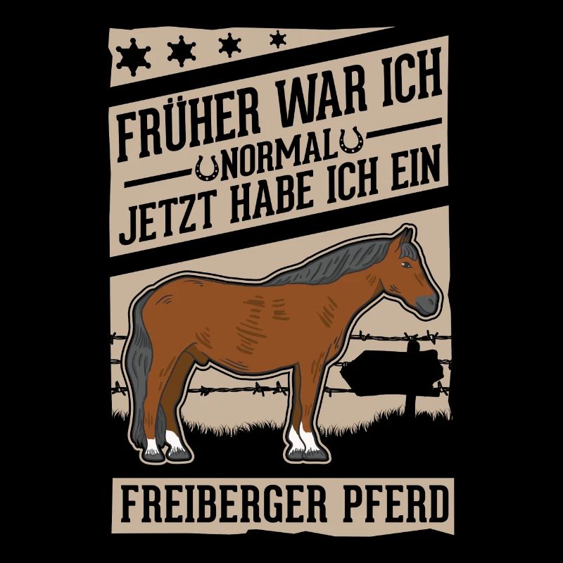 Freiberger Pferd Reiterin
