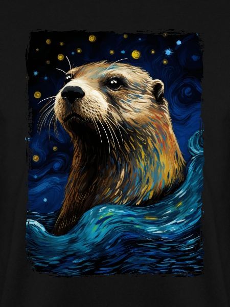 Otter Starry Night