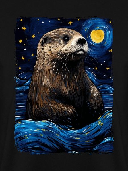 Otter Starry Night