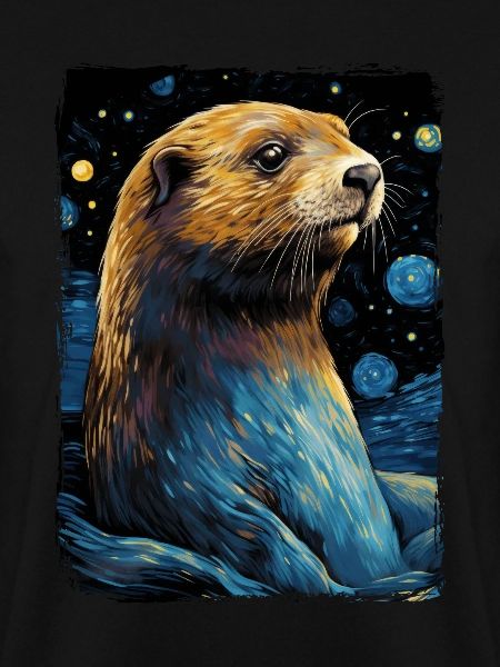 Otter Starry Night