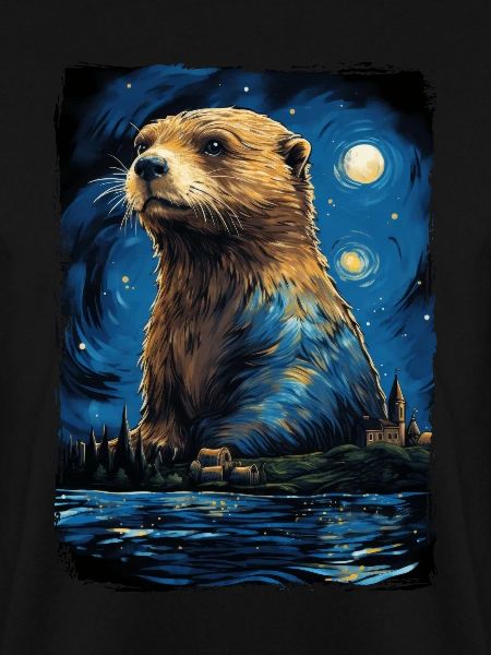 Otter Starry Night