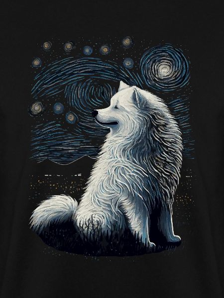 Samoyed Starry Night