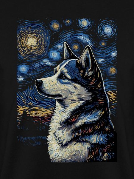 Husky Starry Night