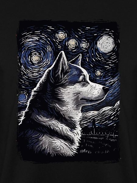 Husky Starry Night