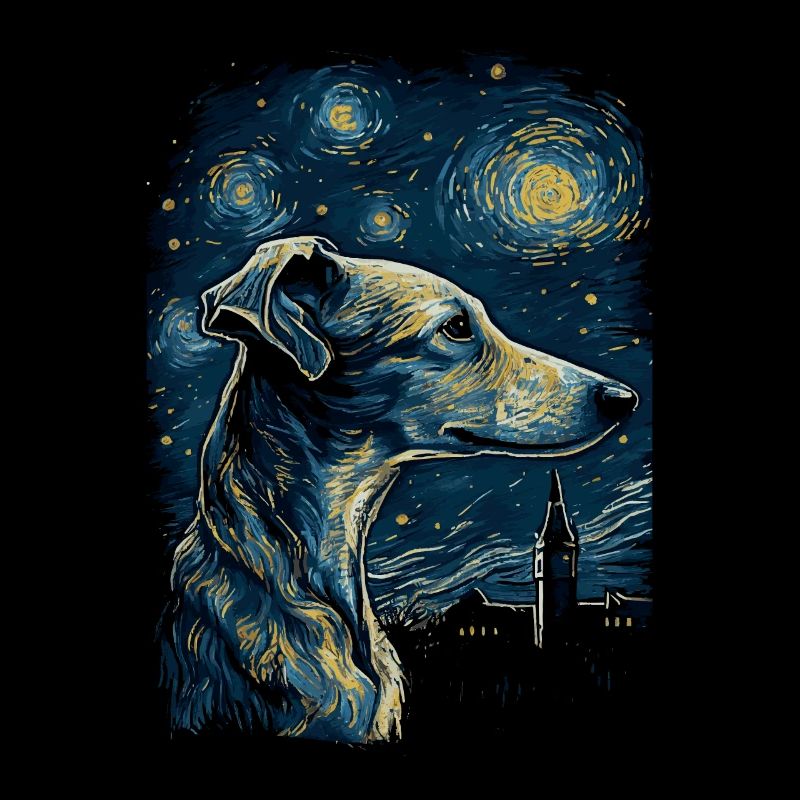 Galgo Espanol Starry Night