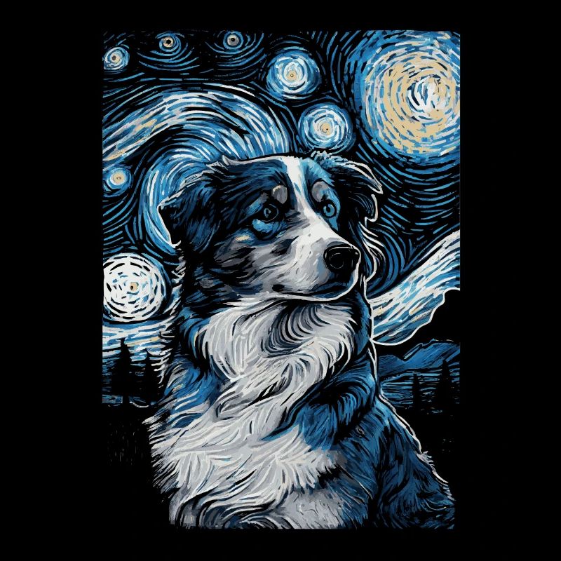 Australischer Hirte Starry Night