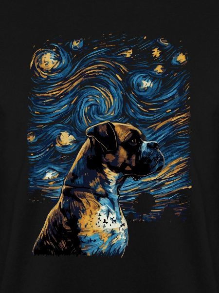 Boxerhund Starry Night