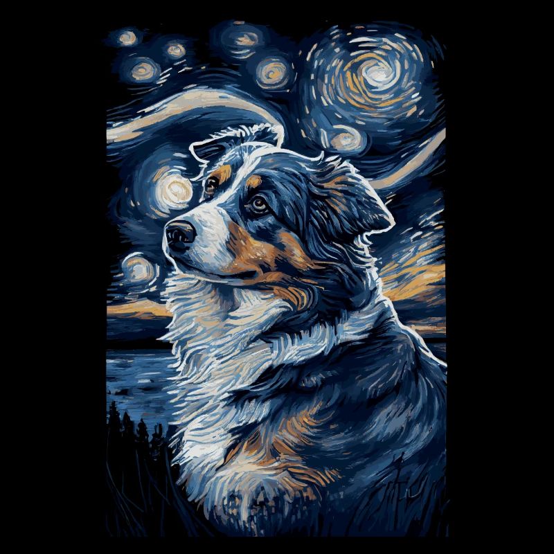 Australischer Hirte Starry Night