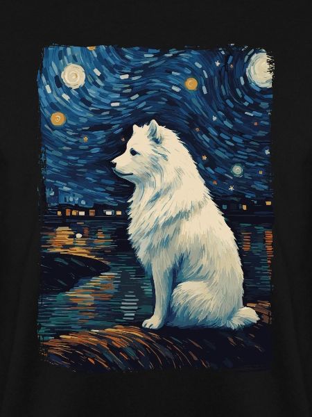 Samoyed Starry Night