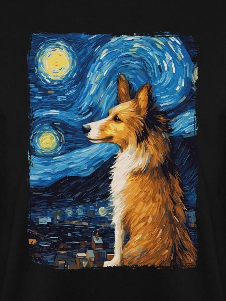 Shetland Shepherd Starry Night