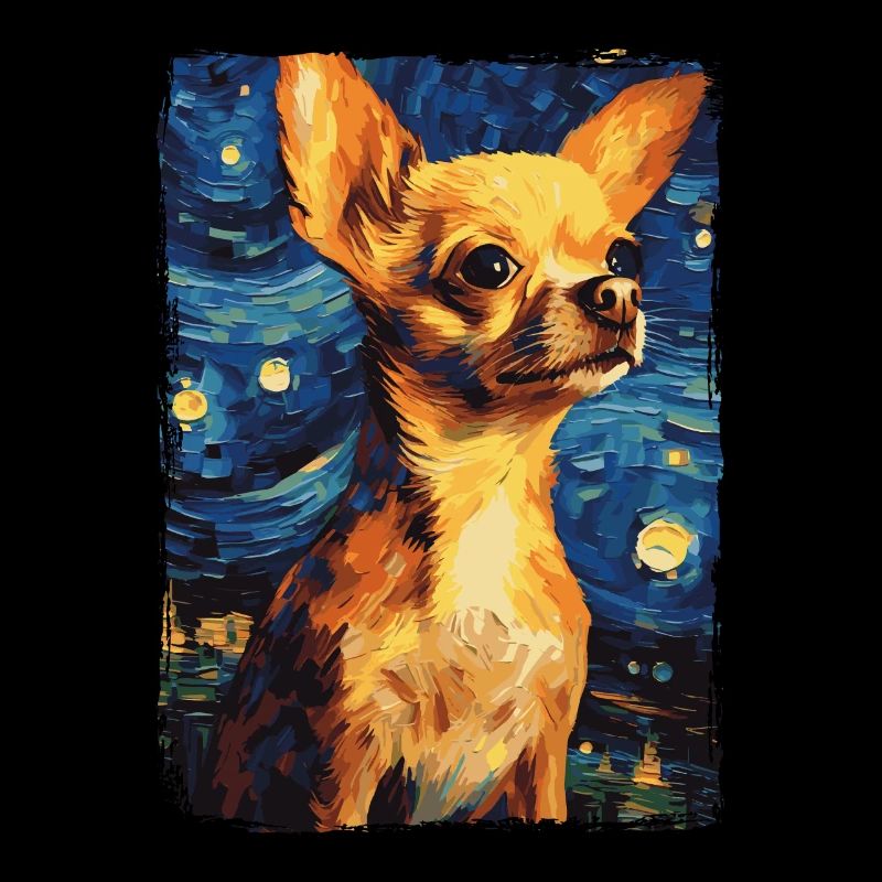 Chihuahua Starry Night